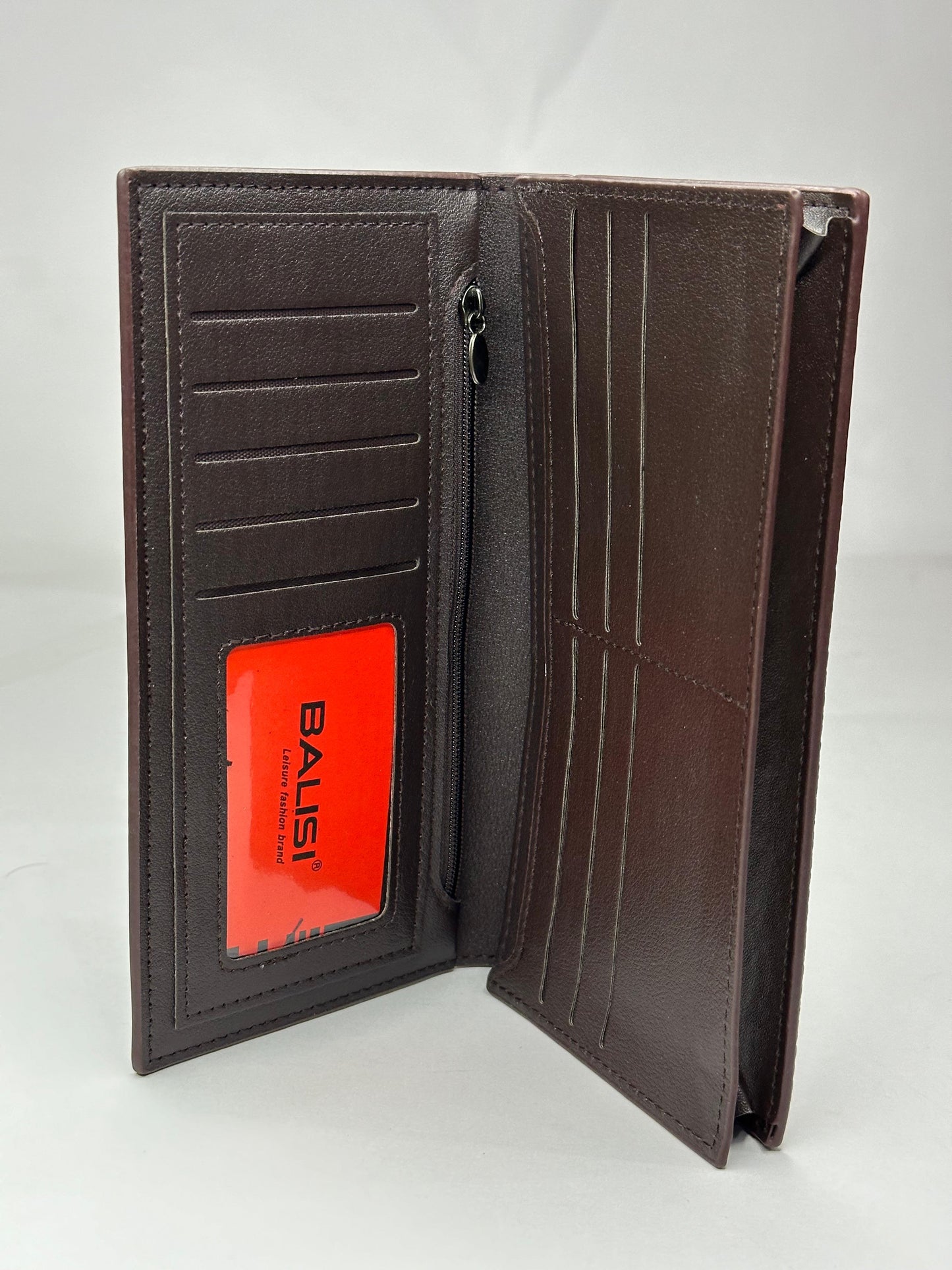 BALISI Orignal Leather Long Wallet Brown