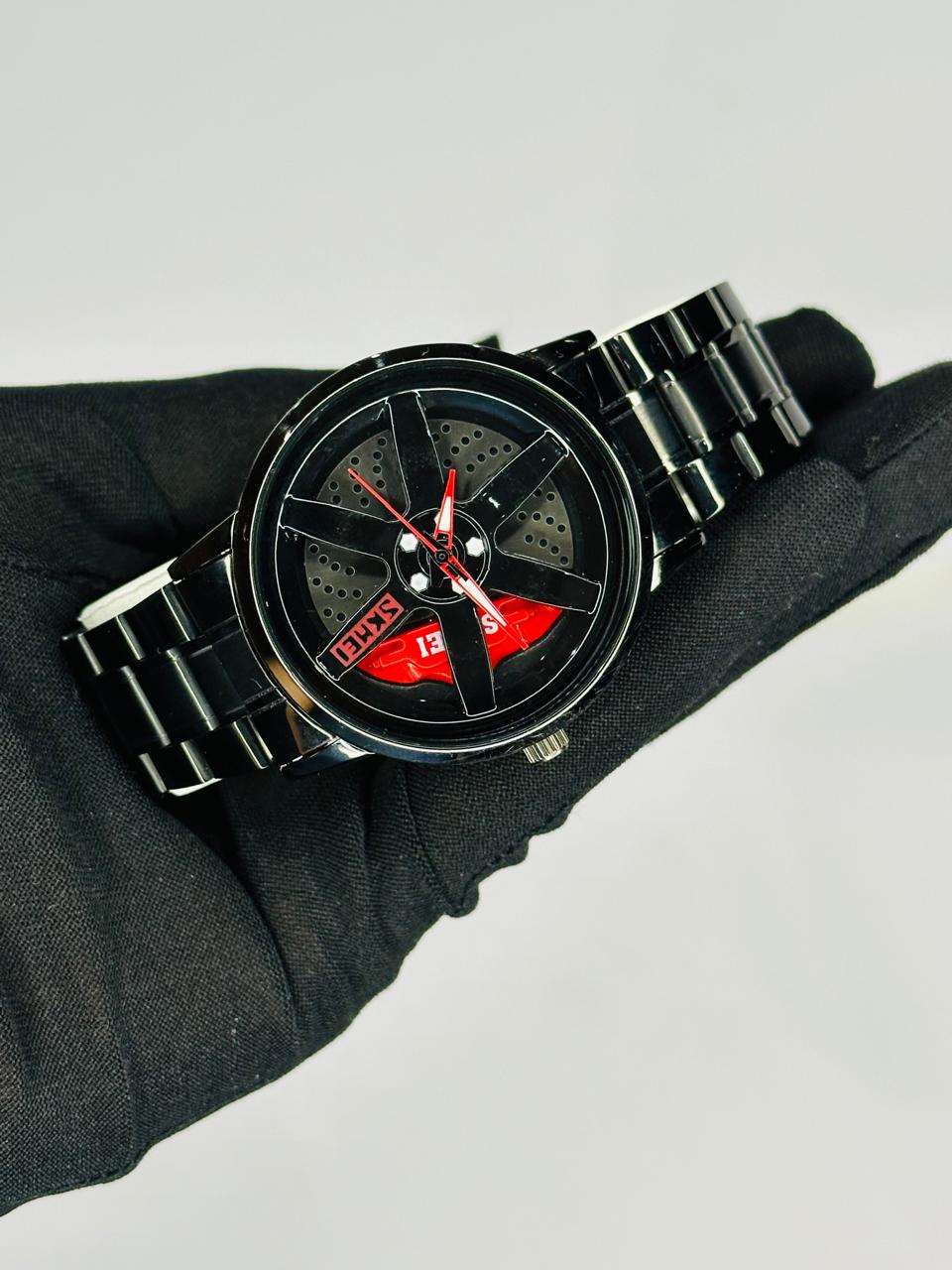 Alloy Wheel Men's Watch