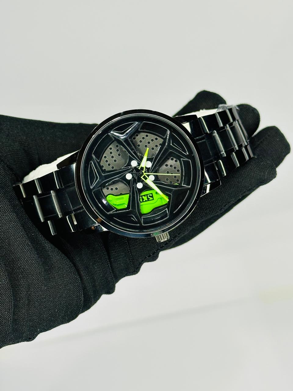 Alloy Wheel Men's Watch