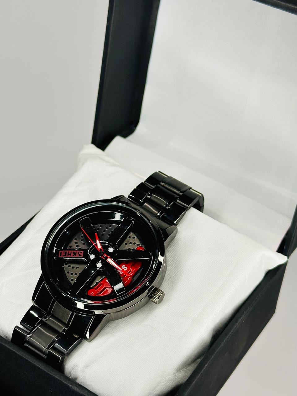 Alloy Wheel Men's Watch