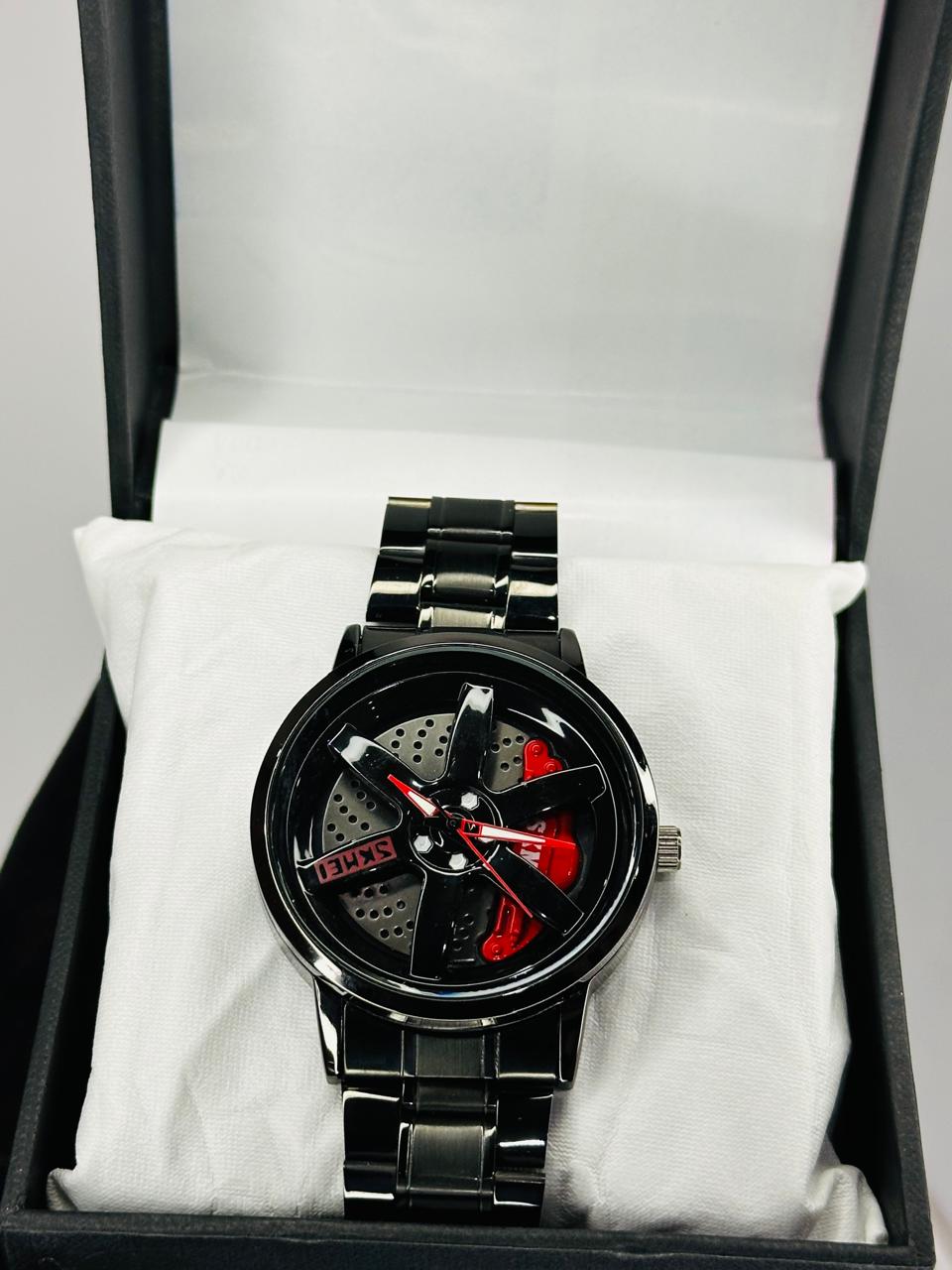 Alloy Wheel Men's Watch