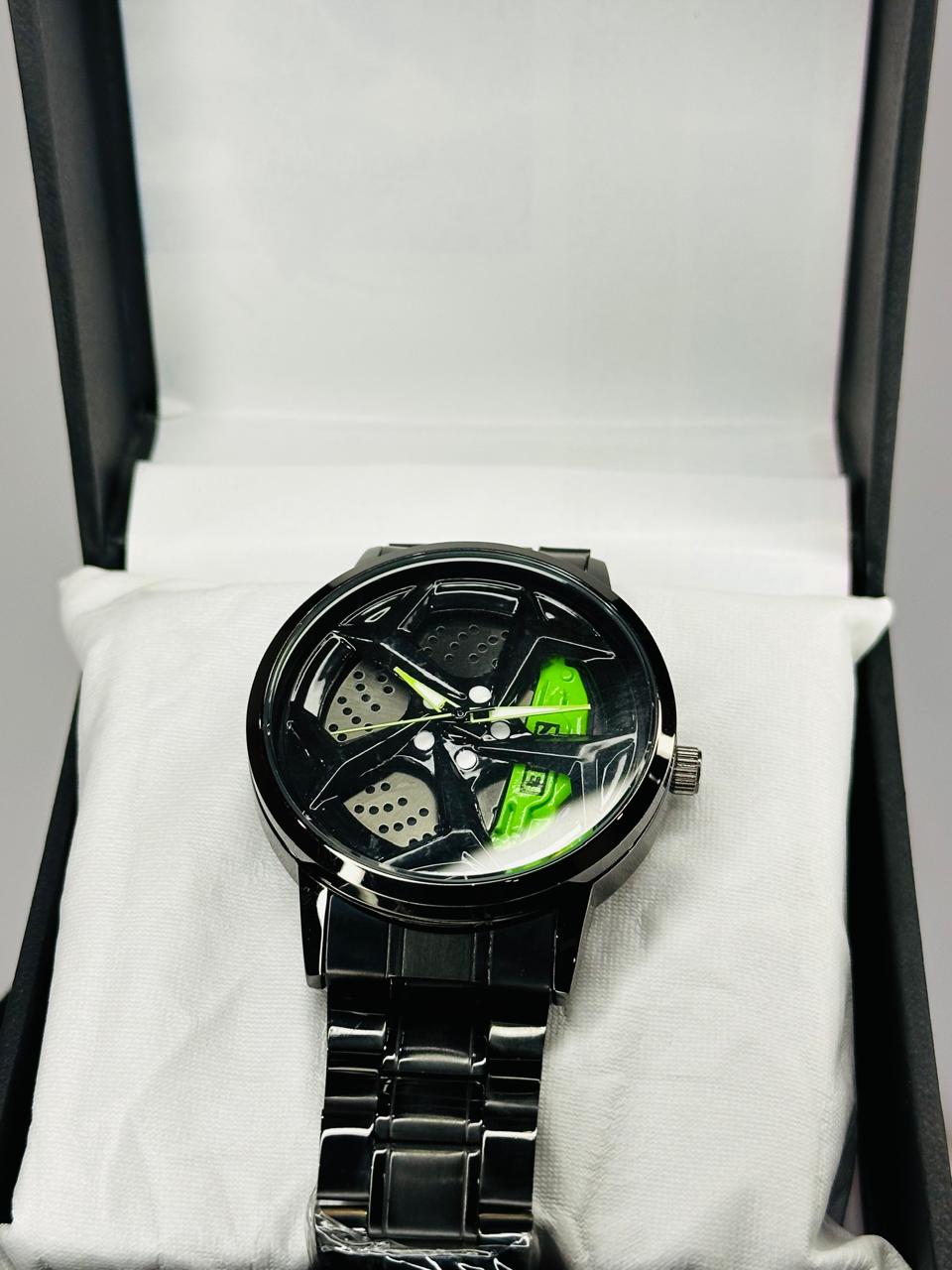 Alloy Wheel Men's Watch