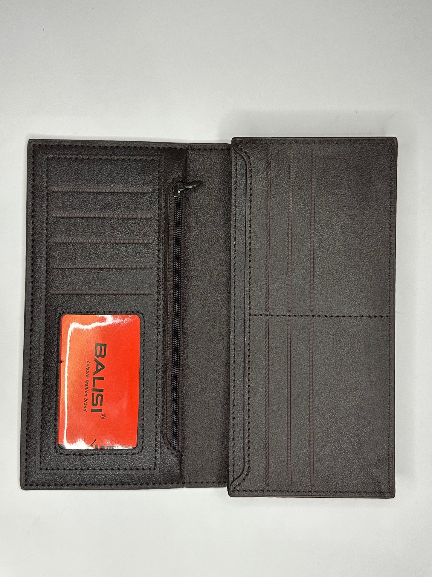 BALISI Orignal Leather Long Wallet Brown