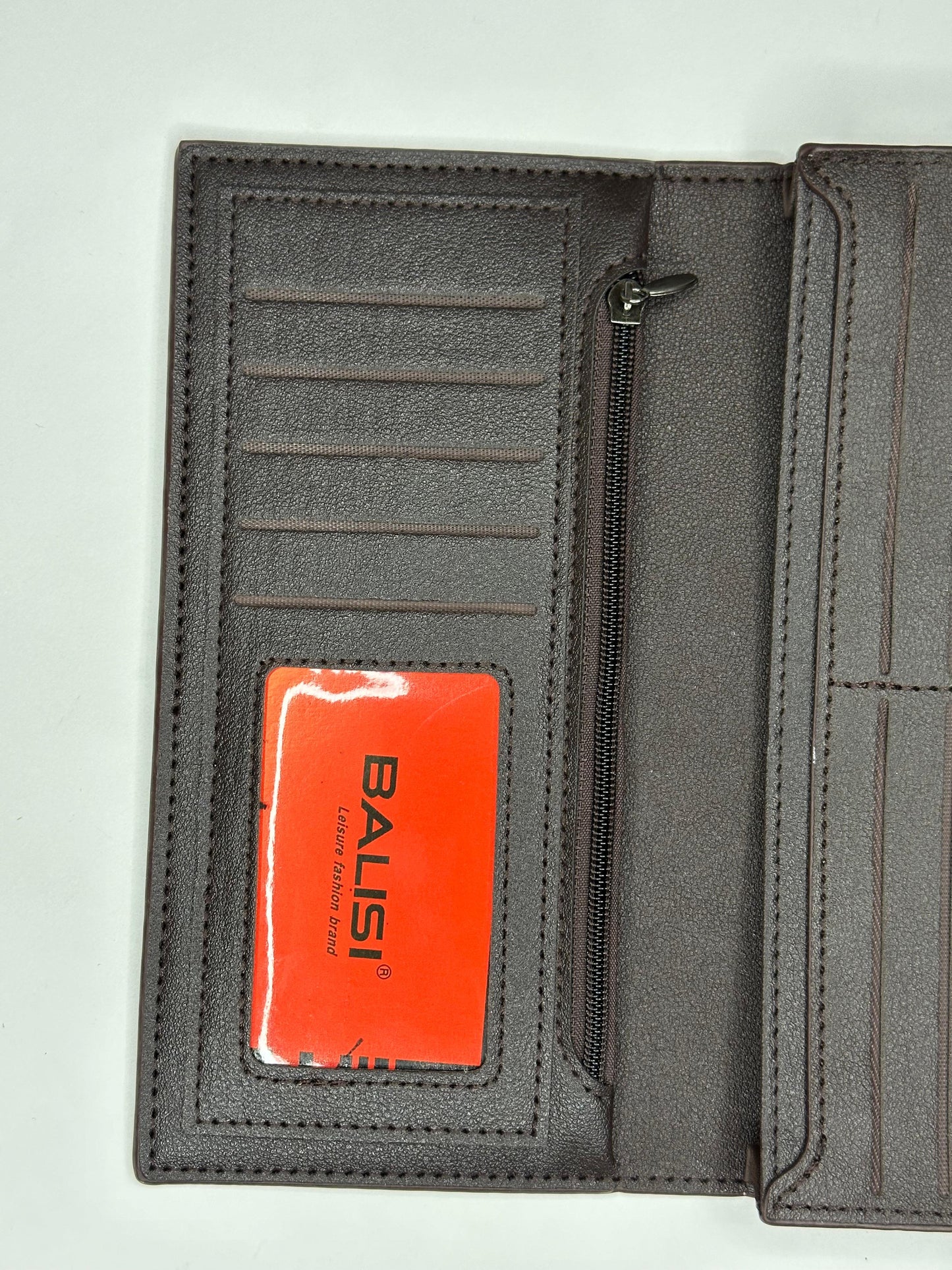 BALISI Orignal Leather Long Wallet Brown