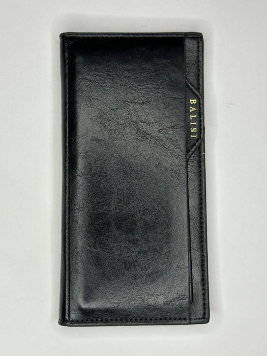 BALISI Orignal Leather Long Wallet Black