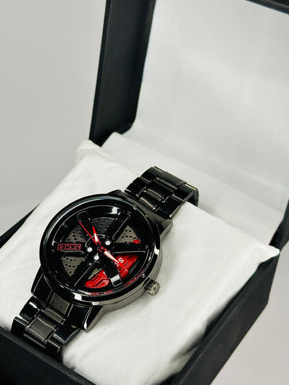 Alloy Wheel Men's Watch