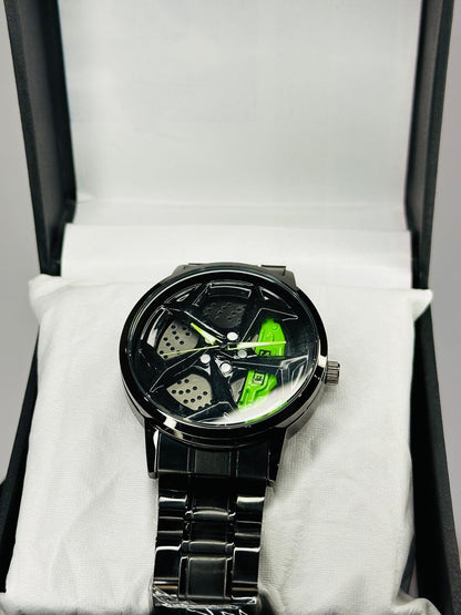 Alloy Wheel Men's Watch