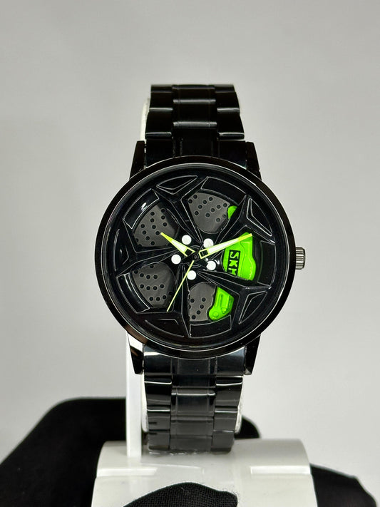 Alloy Wheel Men's Watch